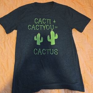 Cactus Dark Gray T-Shirt Unisex Small